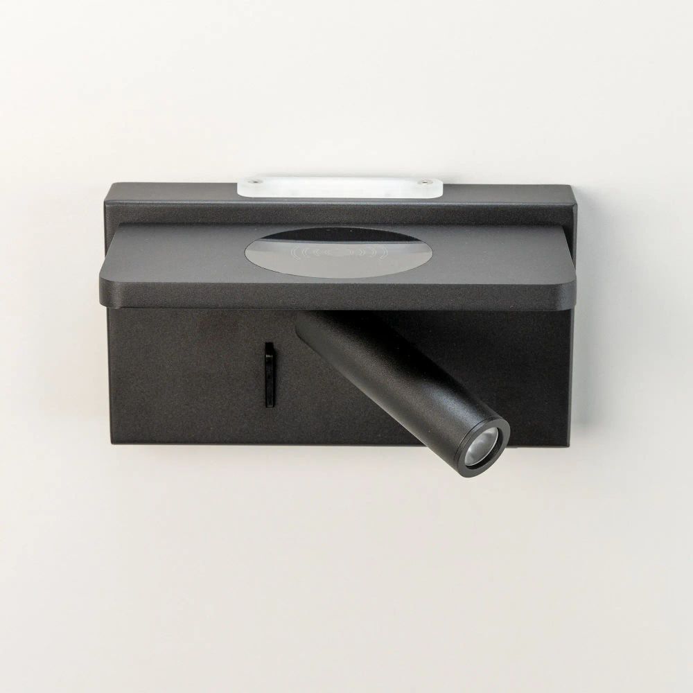 Citilux Декарт CL704371 LED USB QI Светильник поворотный Чёрный