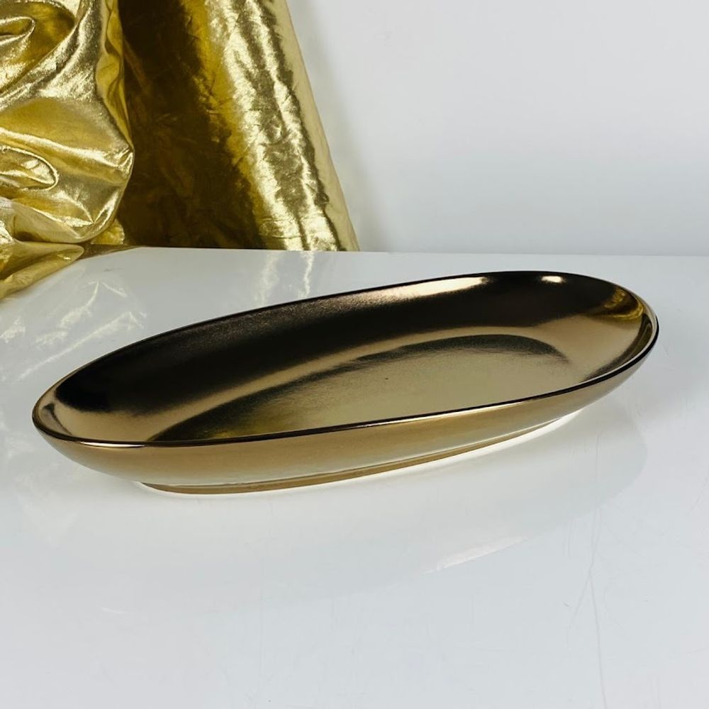 Lenardi 232-008 Глубокое овальное блюдо 38см ВИНТАЖ в под.уп.(х12)Фарфор