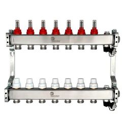 Коллектор Wester нерж. 1-3/4 в сборе с расходомерами на 7 выходов, MUFS7134