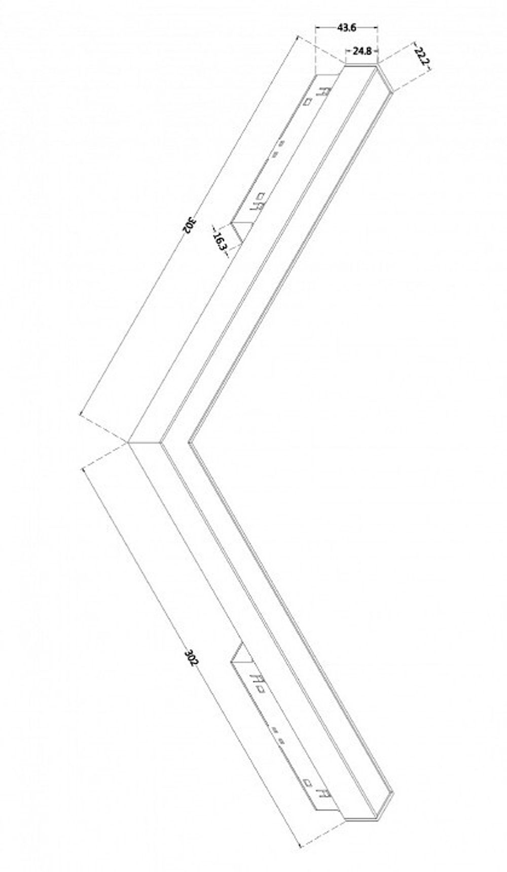 Встраиваемый светильник Maytoni Basis TR042-4-24W3K-WW-DS