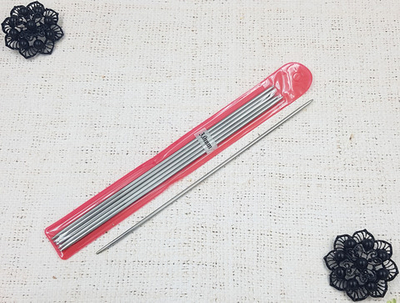 Спицы вязальные 5-ти предметные металл пустотелый, d 3 мм