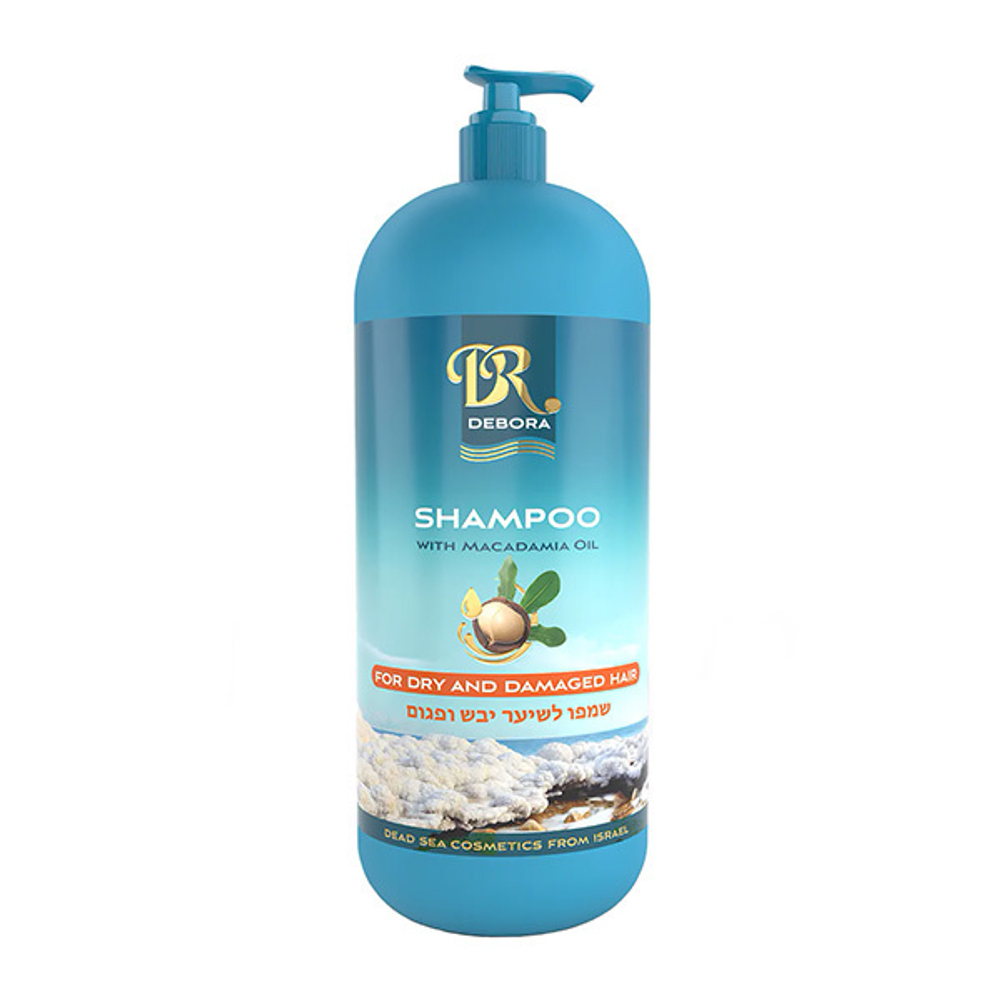 Шампунь для сухих и поврежденных волос с маслом Макадамии Debora Cosmetics 1000мл