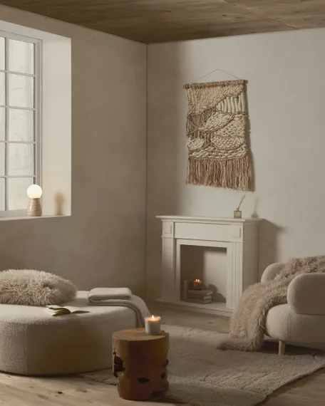 Журнальный столик/табурет Tropicana из массива тика