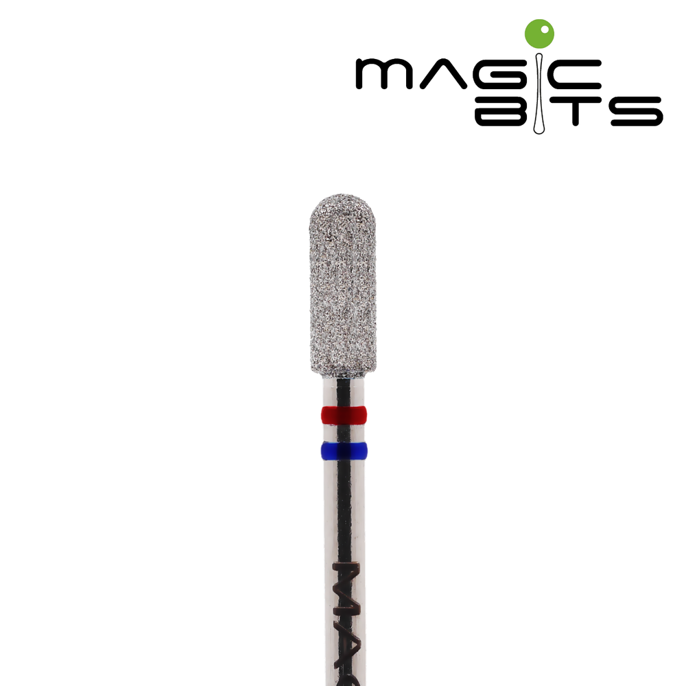 Magic Bits фреза микрофон 35 красно-синяя насечка