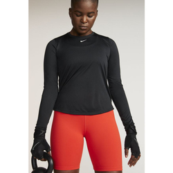 Женская теннисная футболка (dł. Рукава) Nike Dri-FIT One Women's Standard Fit Top - черный