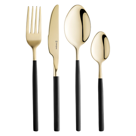 Набор столовых приборов 16 предметов Duality золотистый