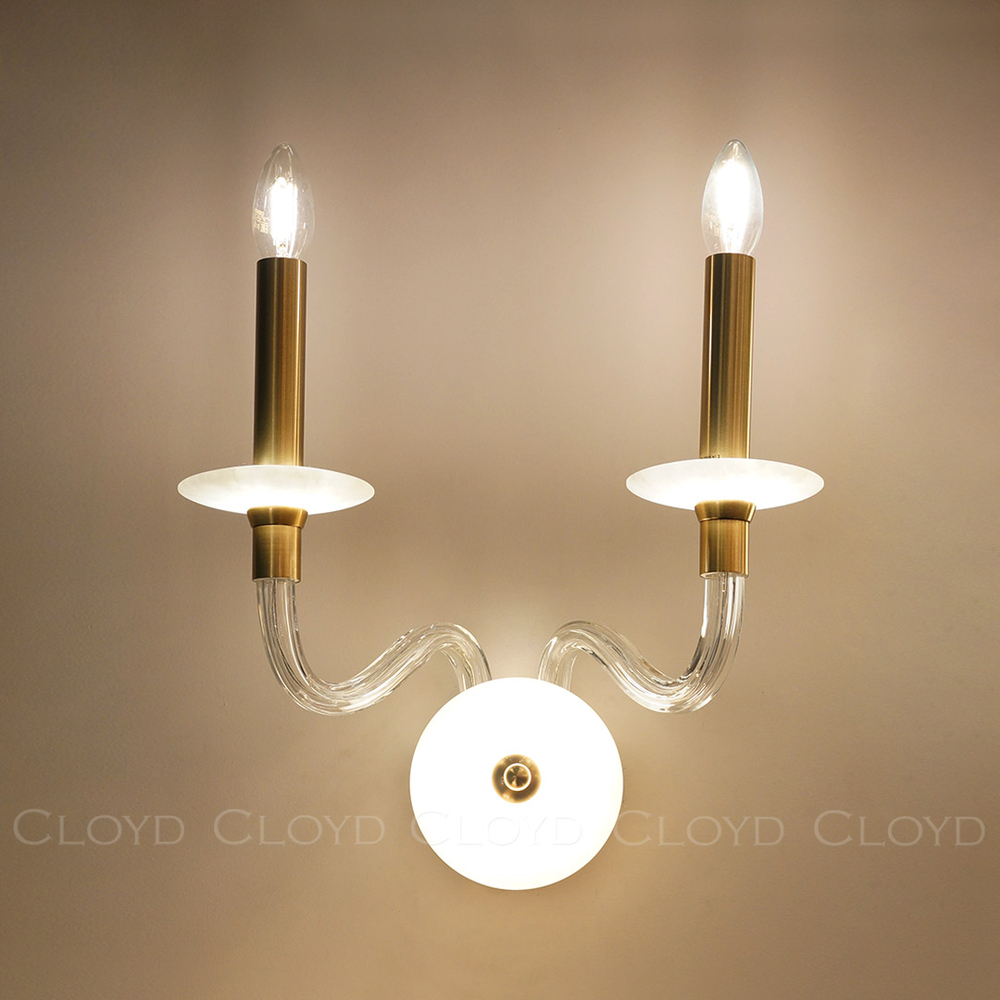 Бра Cloyd SHERINGTON-B W3 / выс. 38 см - латунь (арт.20358)