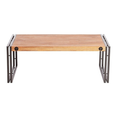 Стол кофейный Secret De Maison CITY ( mod. CTY L11) металл/дерево акация, 40х110х70см, коричневый дым