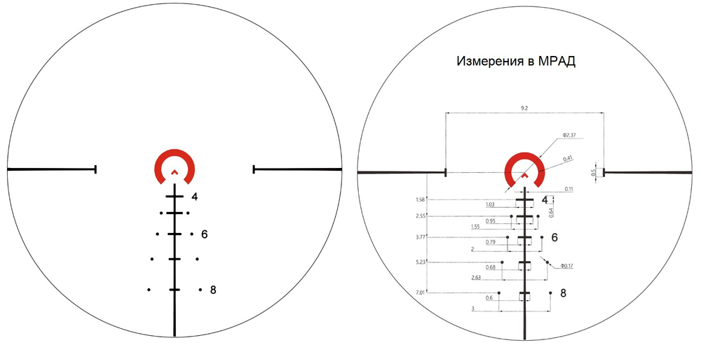 Оптический прицел Vector Optics Continental FFP 1-6×28 (BDC & Wind)