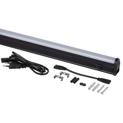 Линейный светодиодный светильник ЭРА LLED-01-04W-4000-B 4Вт 4000K L314мм с выключателем черный | Бытовые светодиодные линейные светильники