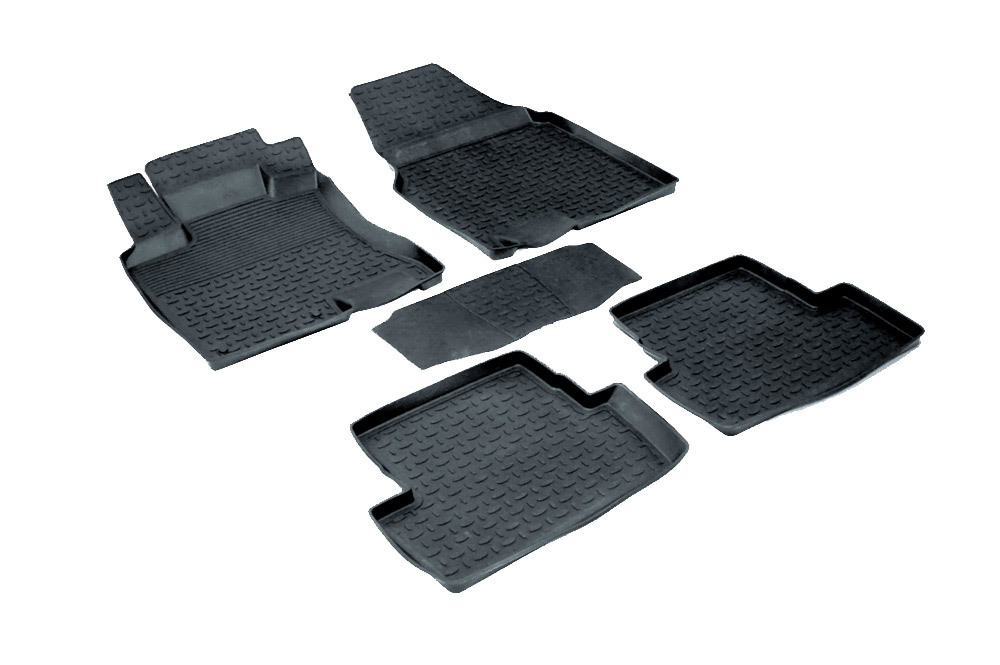 Резиновые коврики с высоким бортом для Nissan Qashqai 2007-2014, Seintex.01277