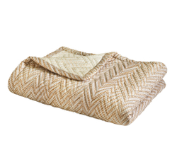 Покрывало стеганое 250х270 Blanc des Vosges Gravity dune песочное