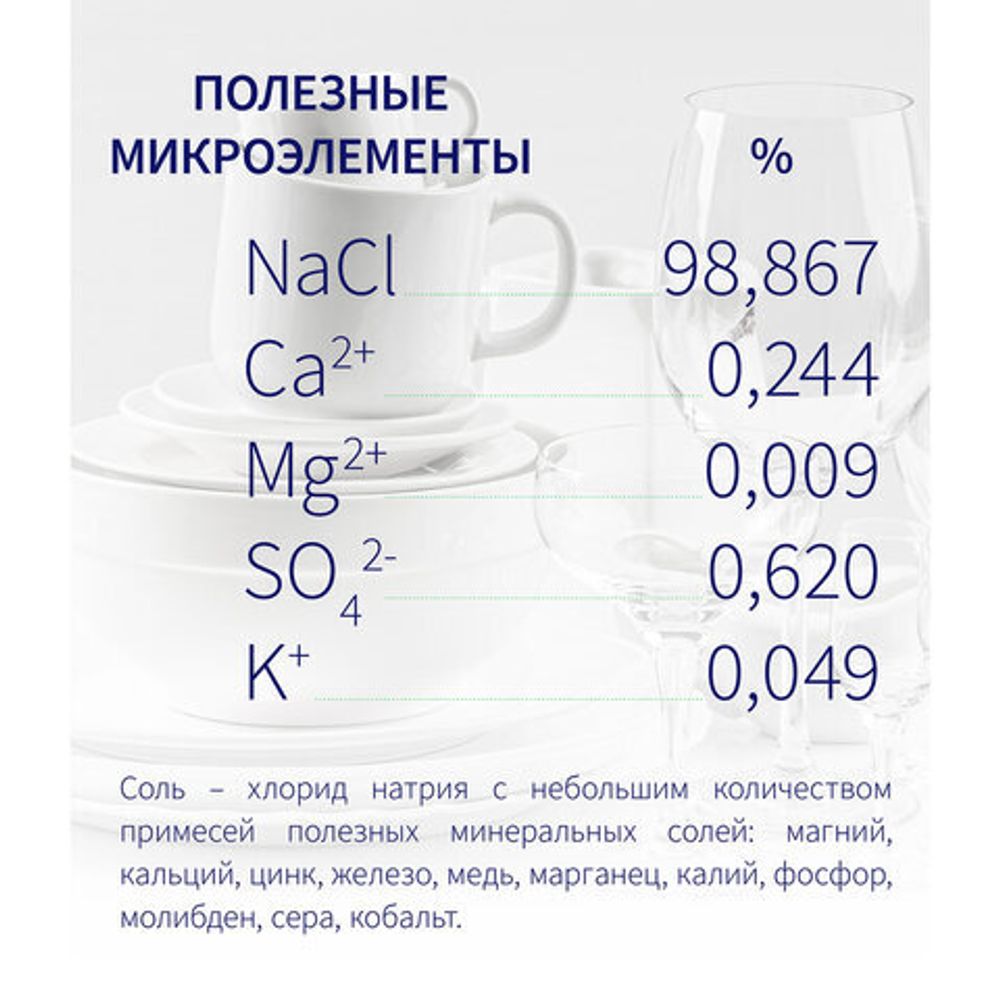 Соль для посудомоечных машин в гранулах 3 кг универсальная ТЫСЯЧА ОЗЕР