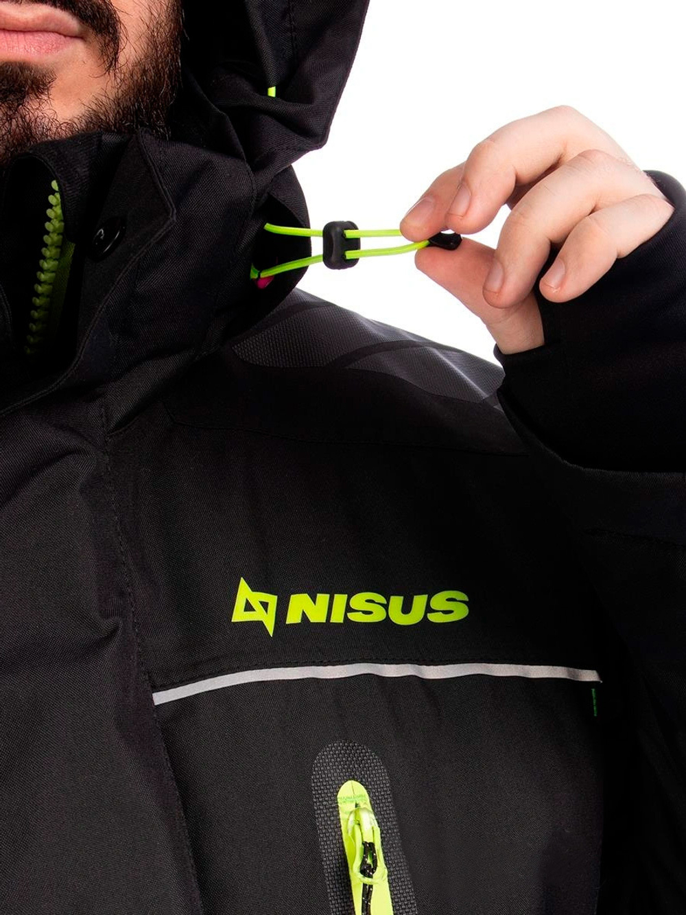 Костюм утепленный Nisus LEADER, 15/15 К, цвет черный, Шелтер, размер S (T-N-LB-S-46/176)