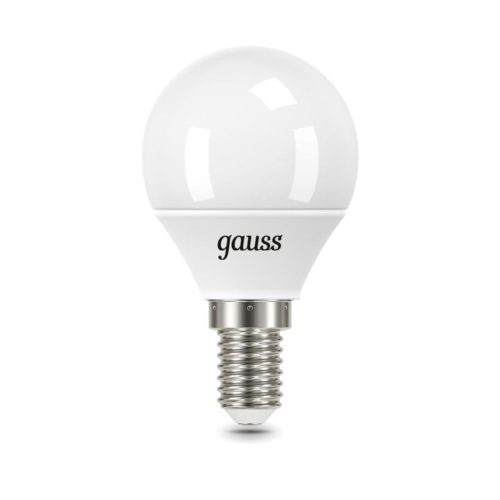 Лампа светодиодная Gauss E14 9.5W 6500K матовая 105101310