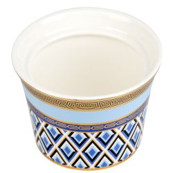 Сахарница с ложкой "Golden Blue" 10х9,5см v=250мл (фарфор) (подарочная упаковка)