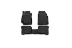 Коврики Standard, в салон NISSAN Primera 2002-2008, 4 шт. (полиуретан, чёрные) Element.CARNIS00019