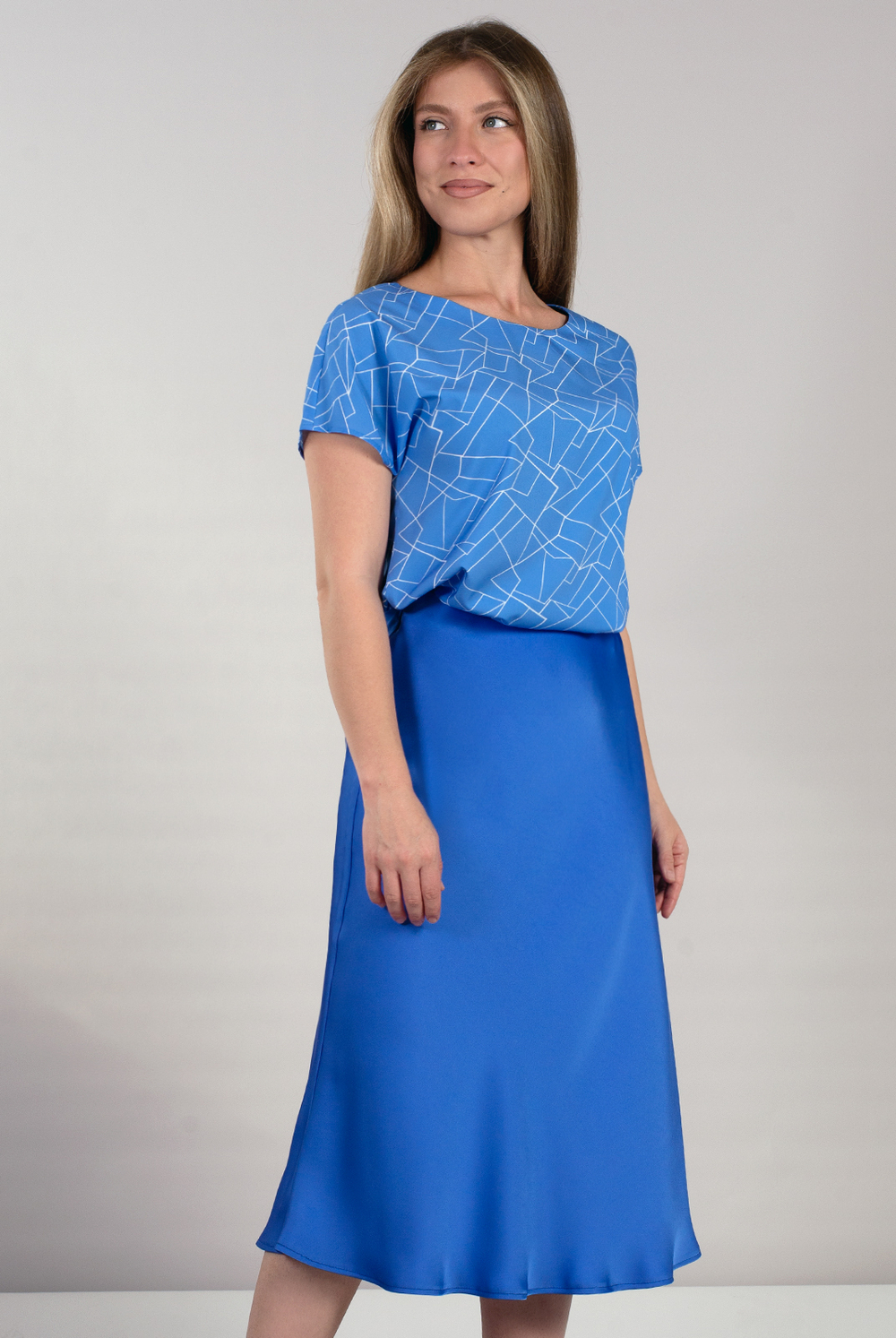 Юбка женская 4147АП, василёк #270Вас014147АП