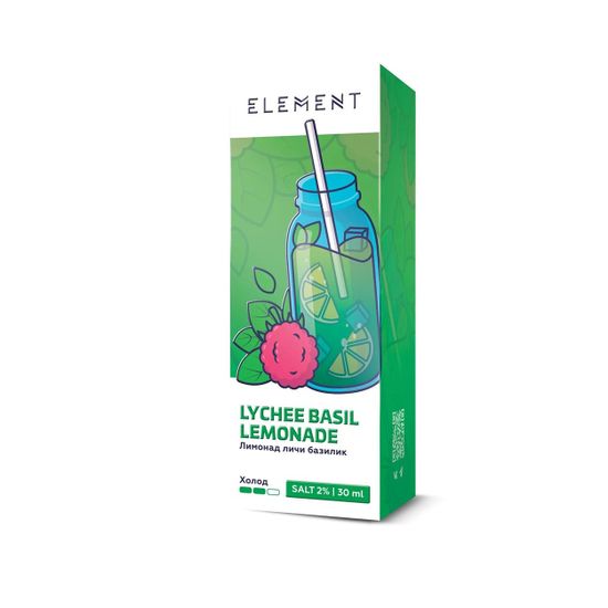 Жидкость Element, 30 мл, Lychee Basil Lemonade, 2%