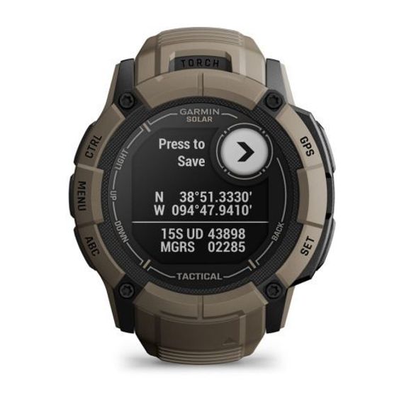 Умные часы Garmin INSTINCT 2X Solar Tactical Edition, коричневый