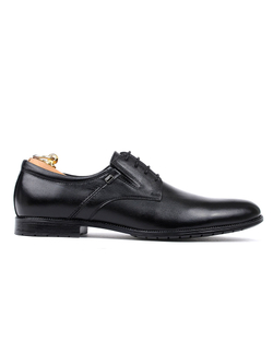 Туфли мужские из черной кожи Колонел