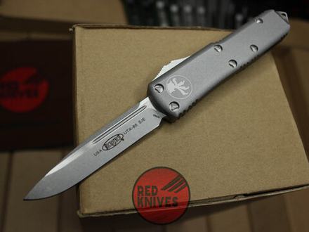 Нож Microtech UTX-85 A+++ Standard S/E - рукоять серая, стандартный апокалиптик клинок