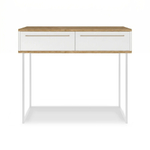 Туалетный столик консоль ROYAL 5211 эко (Дуб Кантри-Белый-р.золото)