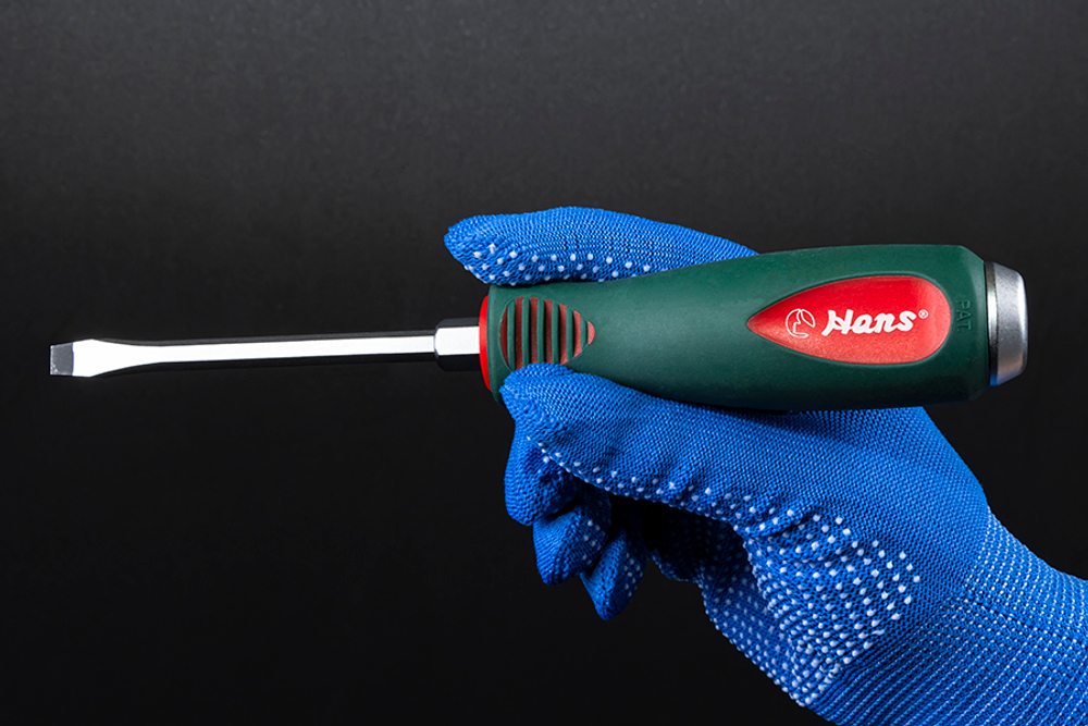 Отвертка шлицевая силовая Hans, 0516M6-04