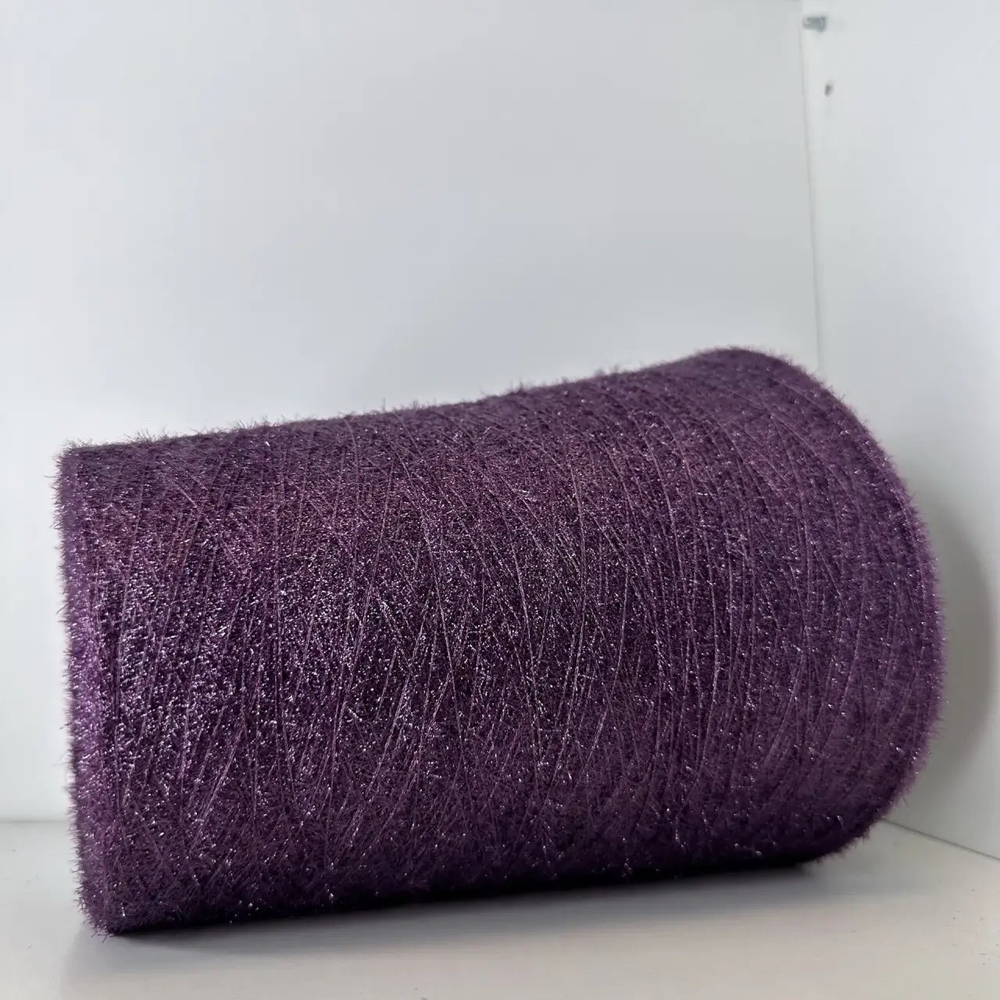 DIONICA - Lineapiu'; вискоза, люрекс, п/а; 500м/100гр; Травка; col. C938, цвет: сливово-фиолетовый