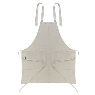 Фартук из умягченного льна бежевого цвета Essential,, 70х82 см
