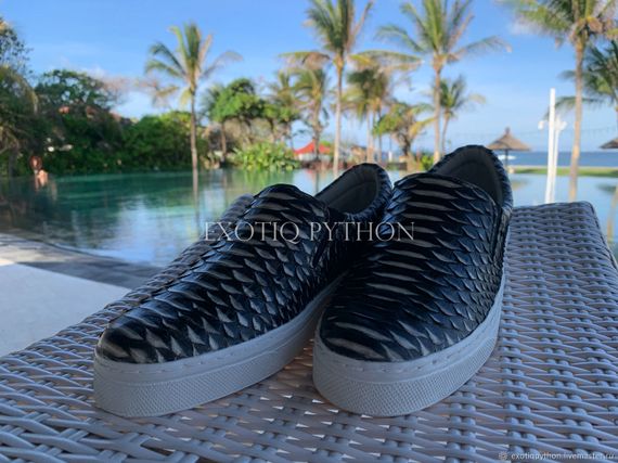Слипоны из кожи питона SH-146