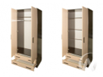 Шкаф распашной ПШ-3.8 (венге/дуб молочный)