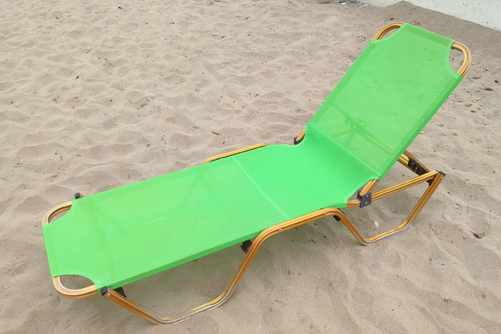 Шезлонг Biotza Dias алюминиевый, бежевый