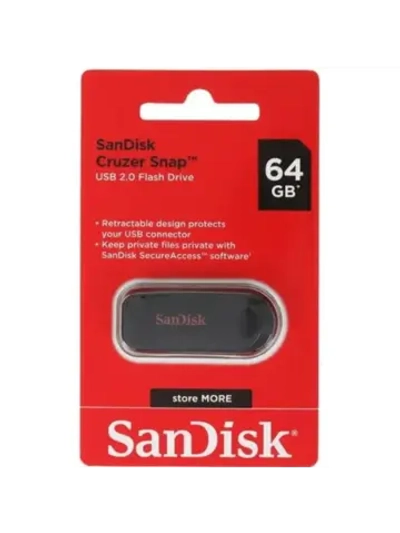 Память USB Flash 64 ГБ Cruzer Snap SDCZ62-064G-G35 BLACK