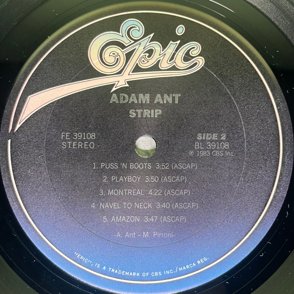 Adam Ant ‎– Strip (США 1982г.)