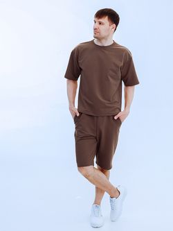С-510/ Костюм мужской (шорты-бермуды и футболка) из футера