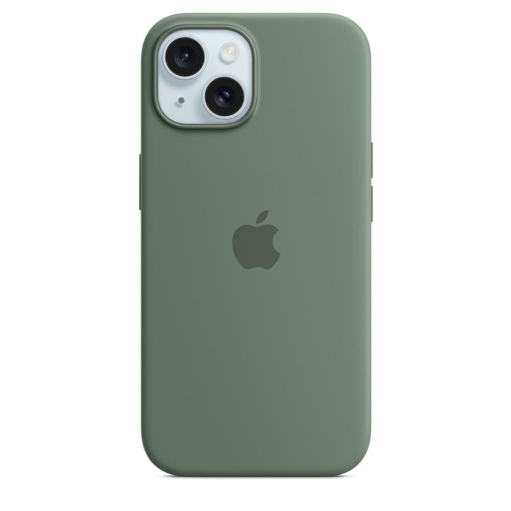 Силиконовый чехол для iPhone 15 Кипарис (Cypress) MagSafe MT0X3