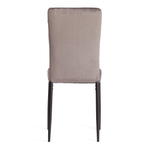 Стул VERTER (mod. 37-1) металл, флок, 47,8 х 41,5 х 97 см, Dark grey (темно-серый) HLR24 / черный