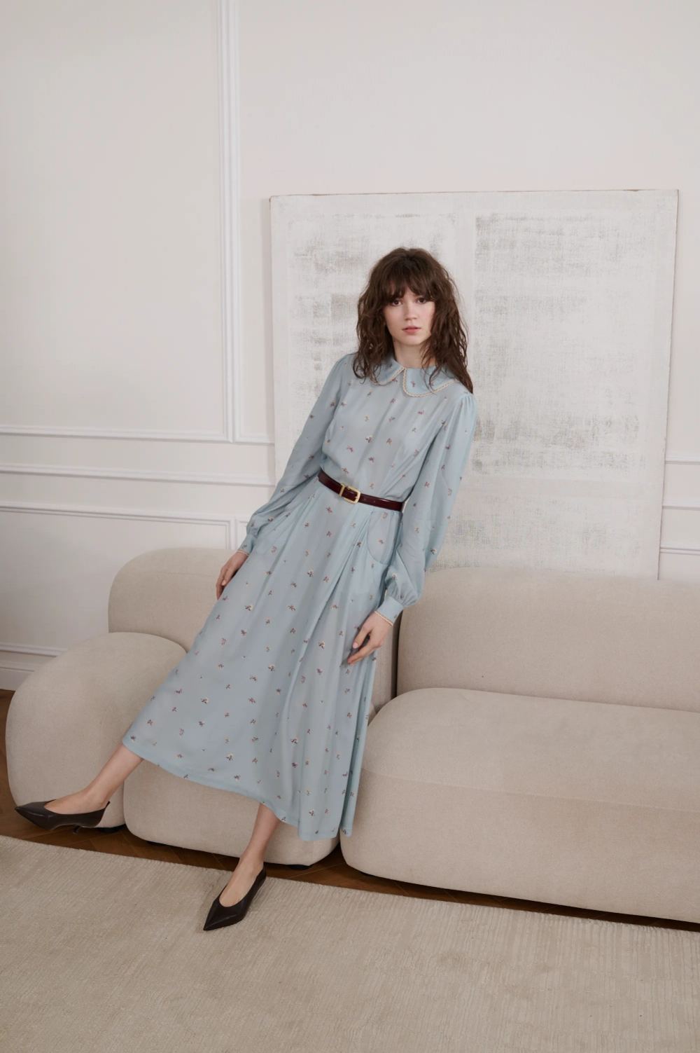 Платье, голубой