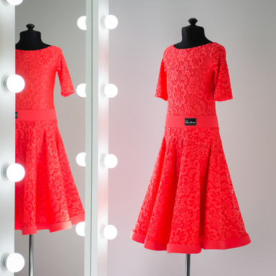 Gracia 2-01-02-A | Рейтинговое платье для спортивных бальных танцев | Vasileva Dance