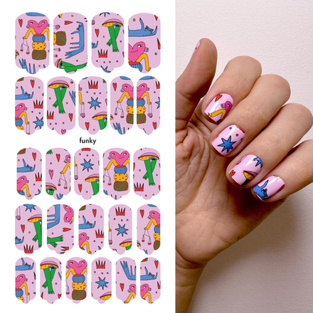 Плёнки для маникюра by provocative nails funky