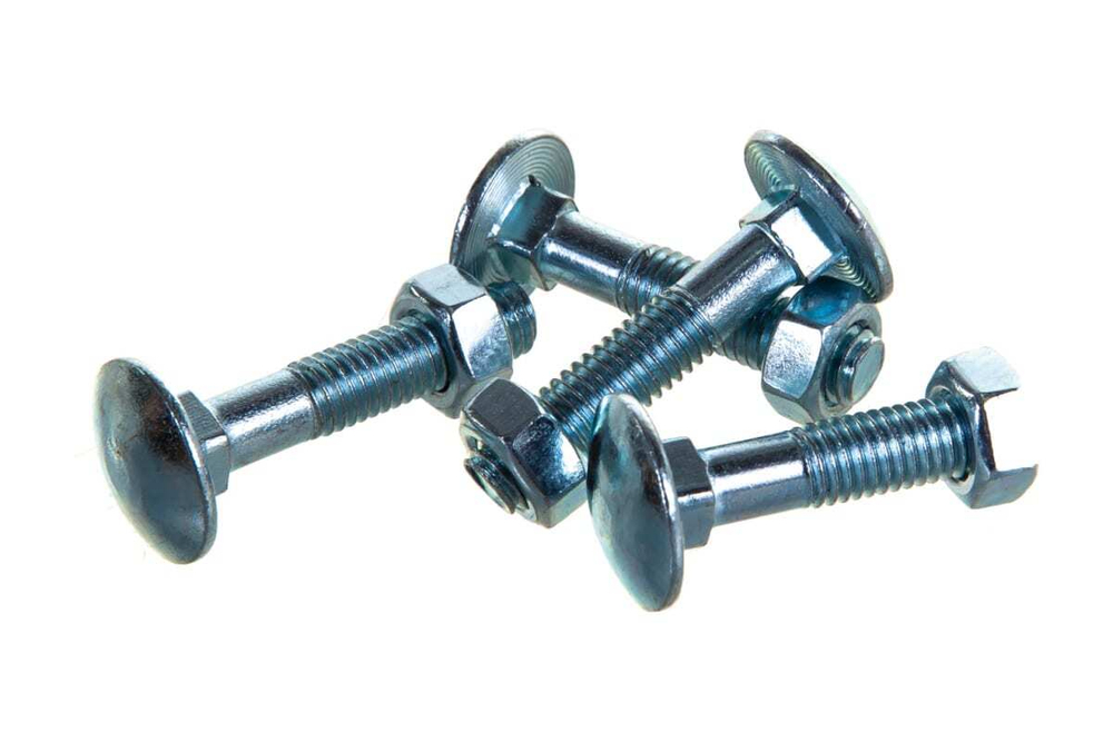 БОЛТ МЕБЕЛЬНЫЙ ELEMENT DIN603 С ГАЙКОЙ ОЦИНК 8Х40 6ШТ 2140