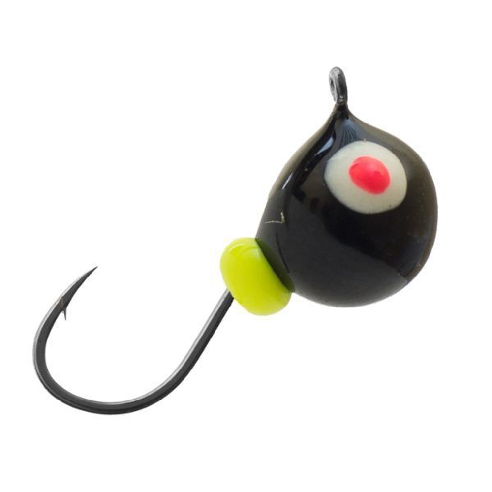 Мормышка вольфрамовая LumiCom ДРОБИНА С УШКОМ (обмазка-малек), 4,5мм, MBL, 10 штук в упаковке