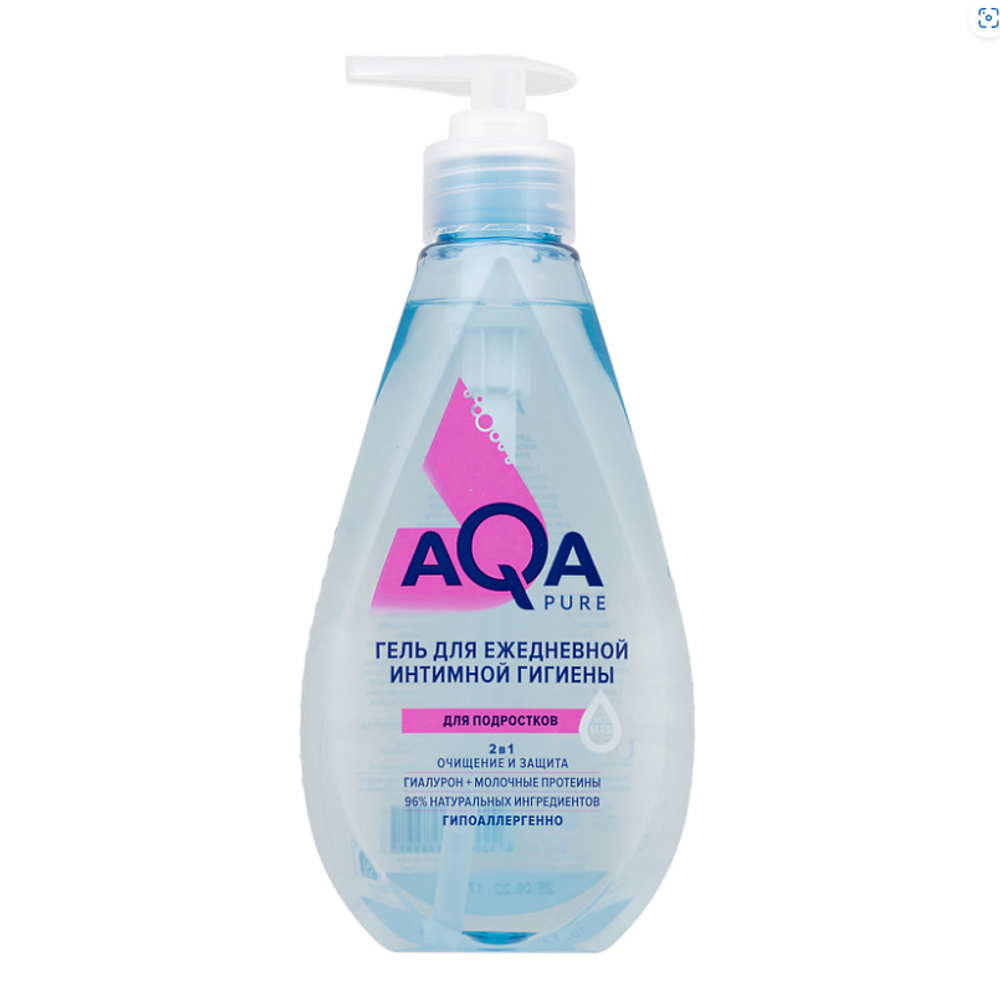 AQA Pure Гель д/ежедневной интимной гигиены д/подростков,250мл.