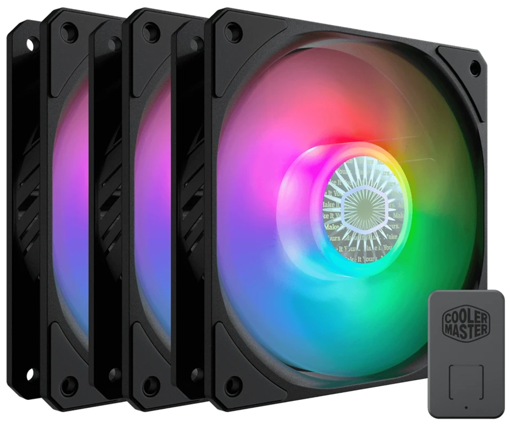 Комплект вентиляторов Cooler Master SickleFlow 120 ARGB 3IN1 [MFX-B2DN-183PA-R1] черный