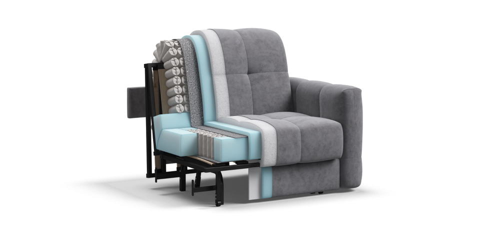 Босс Слип кресло-кровать Велюр Роял агат