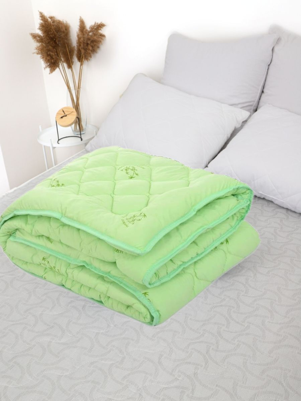 Одеяло бамбук 2 спальное / всесезонное 2-спальное / бамбуковое одеяло для сна для дома, для дачи, подарок