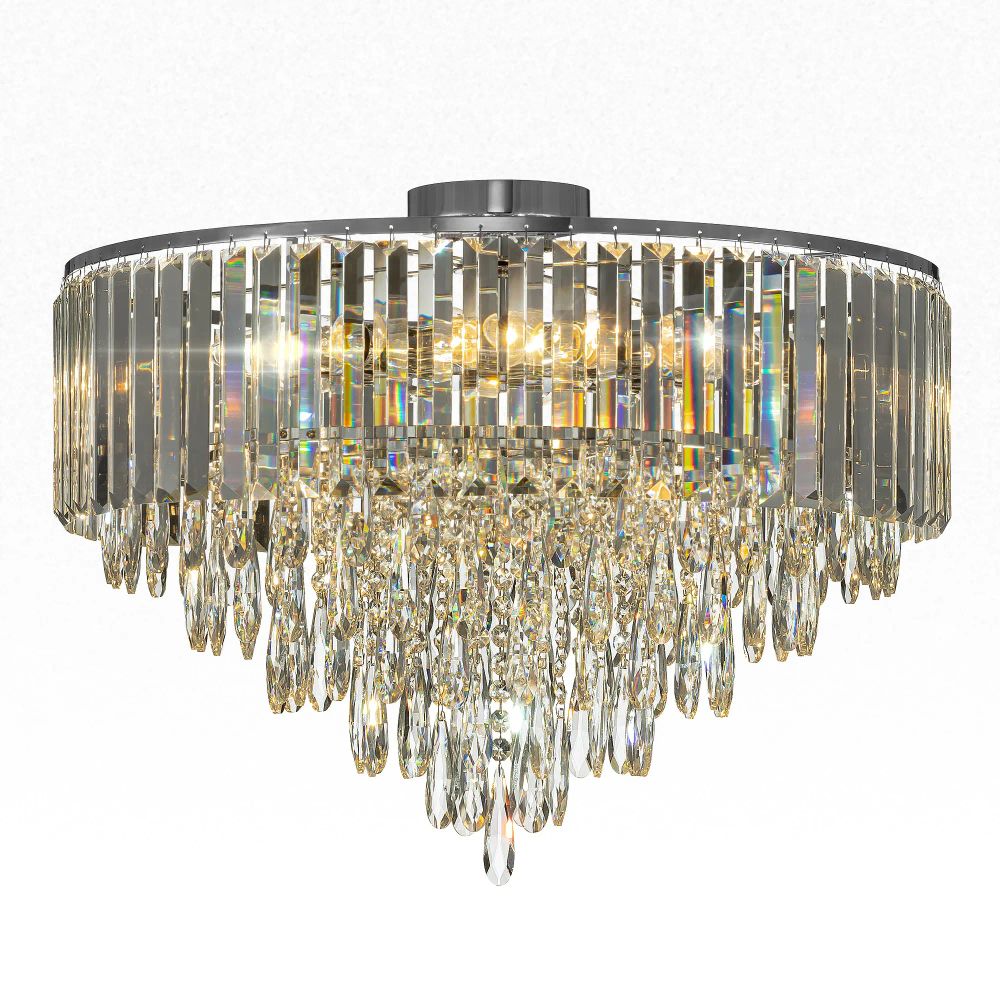 Citilux LEONNA CL320191 Люстра хрустальная Хром