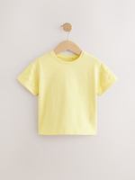 Футболка с вышивкой для девочки Next AD8-257, Светло-желтый