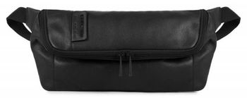 Сумка на пояс Piquadro Pulse черный кожа (CA4176P15/N)